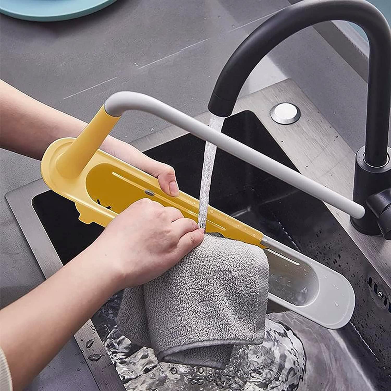 7723 Telescopic Sink Storage Rack Material Kitchen Rag Rack Dishwashing Organizer Shelf Drain Basket Pp Under Sink Organizers ( Mic Color 1 Pc) 7723 Telescopic Sink Storage Rack Material Kitchen Rag Rack Dishwashing Organizer Shelf Drain Basket Pp Under Sink Organizers ( Mic Color 1 Pc)